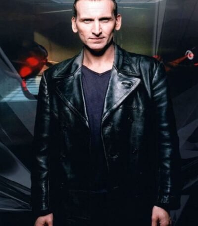 9th Doctor Who Black Leather Jacket