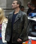 9th Doctor Who Black Leather Jacket