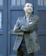 9th Doctor Who Black Leather Jacket