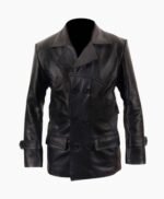 9th Doctor Who Black Leather Jacket