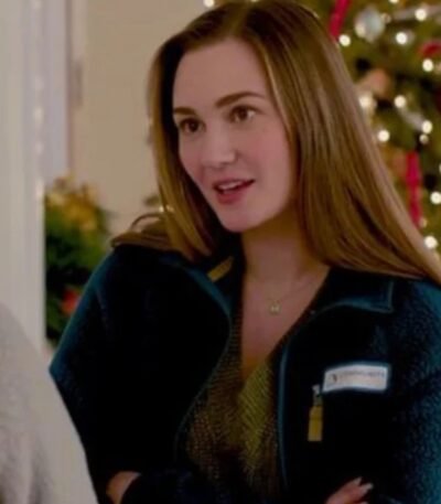 A Godwink Christmas Miracle of Love Joy Teal Sherpa Jacket