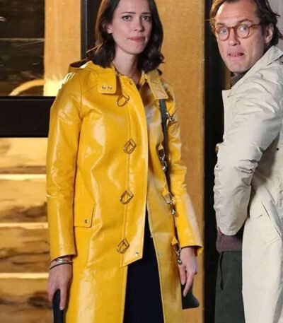 A Rainy Day In New York Connie Yellow Hooded Coat