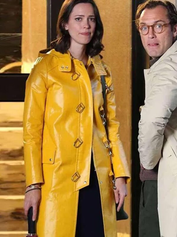 A Rainy Day In New York Connie Yellow Hooded Coat
