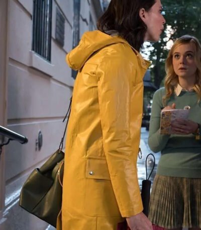 A Rainy Day In New York Connie Yellow Hooded Coat