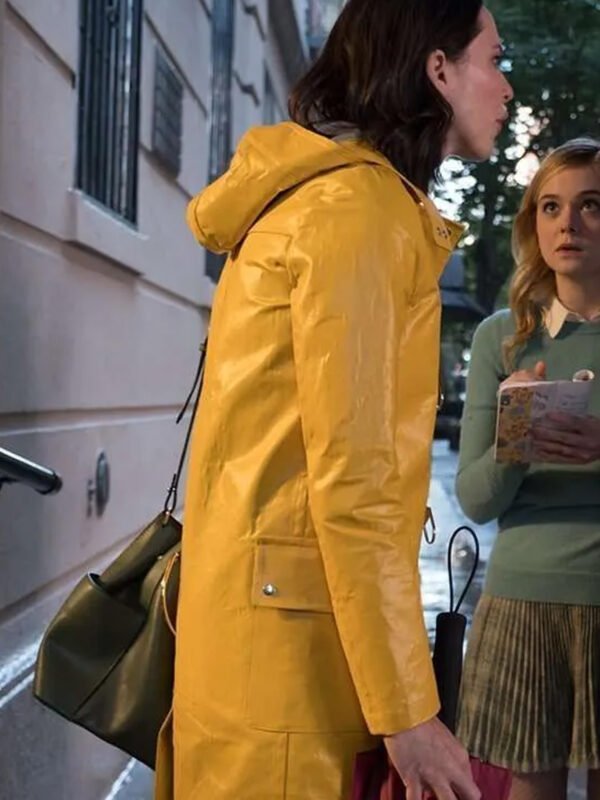 A Rainy Day In New York Connie Yellow Hooded Coat