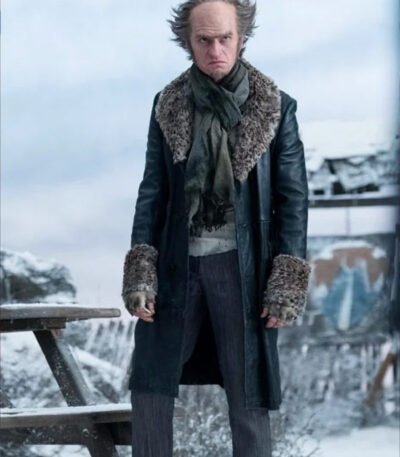 A Series Of Unfortunate Events Count Olaf Black Fur Long Coat