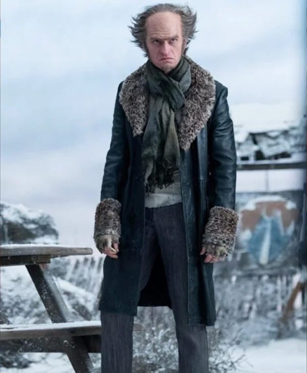 A Series Of Unfortunate Events Count Olaf Black Fur Long Coat
