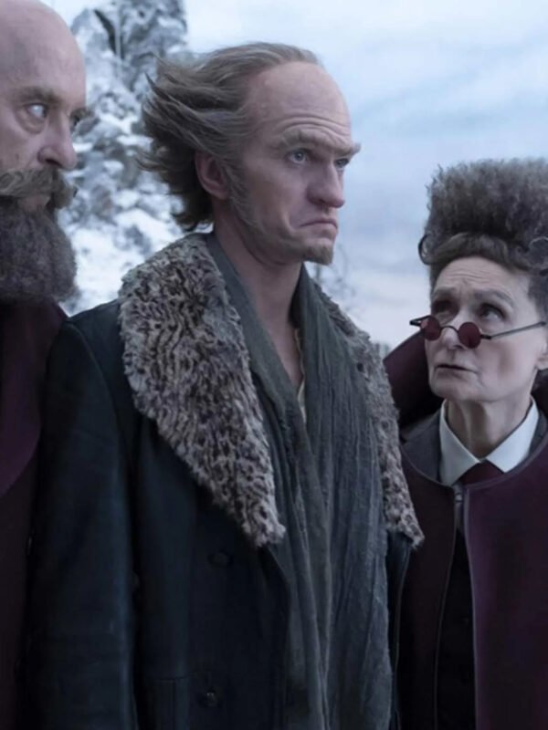 A Series Of Unfortunate Events Count Olaf Black Fur Long Coat