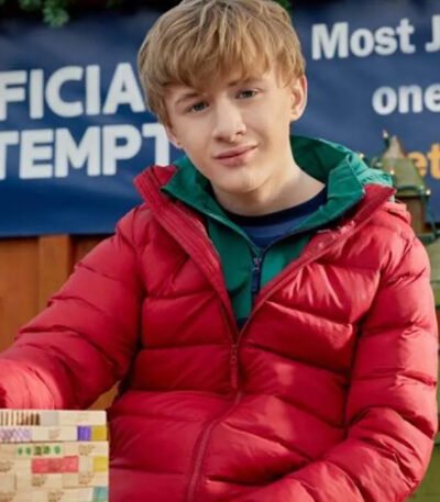 A World Record Christmas Aias Dalman Red Puffer Jacket