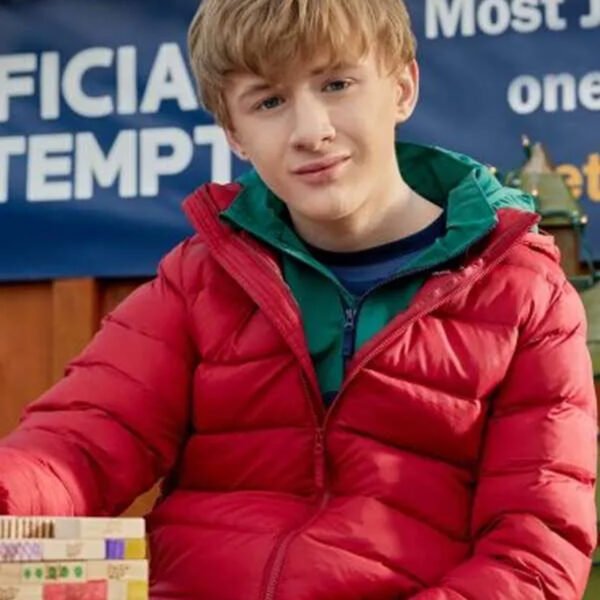 A World Record Christmas Aias Dalman Red Puffer Jacket