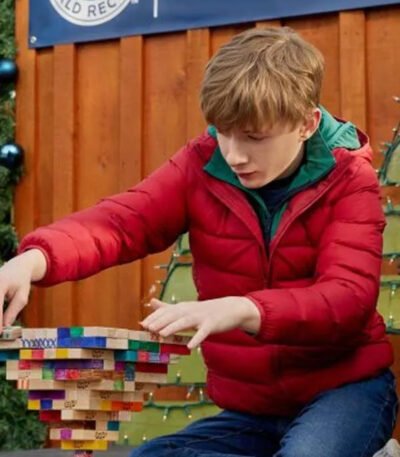 A World Record Christmas Aias Dalman Red Puffer Jacket