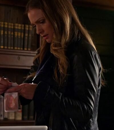 A.J. Cook Criminal Minds S10 Biker Jacket