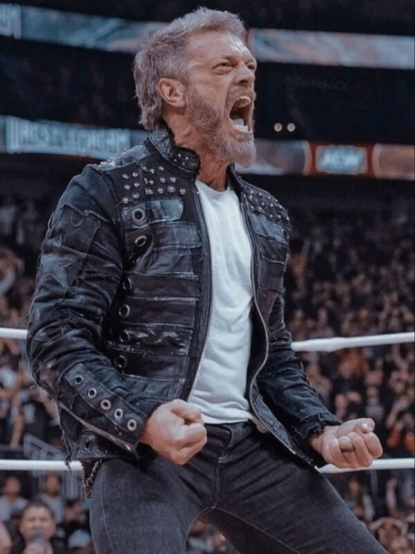 AEW Wrestle Dream Edge Black Leather Jacket