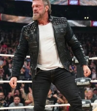 AEW Wrestle Dream Edge Black Leather Jacket