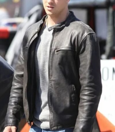 Aaron Taylor Johnson Godzilla Leather Black Jacket