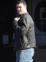 Aaron Taylor Johnson Godzilla Leather Black Jacket