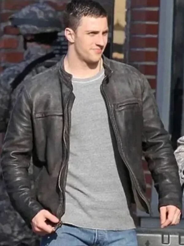 Aaron Taylor Johnson Godzilla Leather Black Jacket