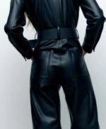 Abbott Elementary S02 Ava Coleman Leather Jumpsuit