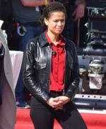 Abby Lift Movie 2024 Black Jacket