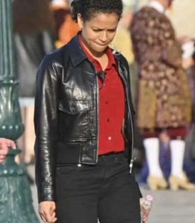 Abby Lift Movie 2024 Black Jacket