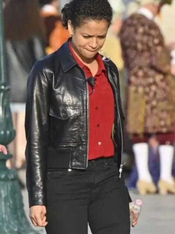 Abby Lift Movie 2024 Black Jacket