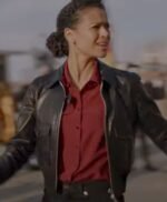 Abby Lift Movie 2024 Black Jacket