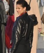 Abby Lift Movie 2024 Black Jacket