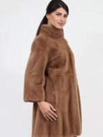 Abby Mink Fur Brown Coat