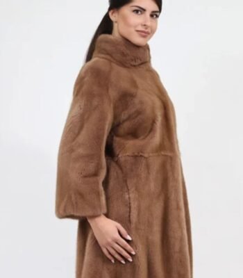 Abby Mink Fur Brown Coat