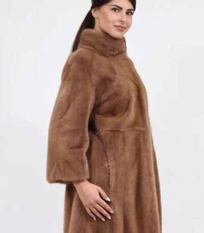 Abby Mink Fur Brown Coat