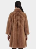 Abby Mink Fur Brown Coat