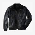 Abigail Genuine Leather Sherpa Aviator Bomber Jacket