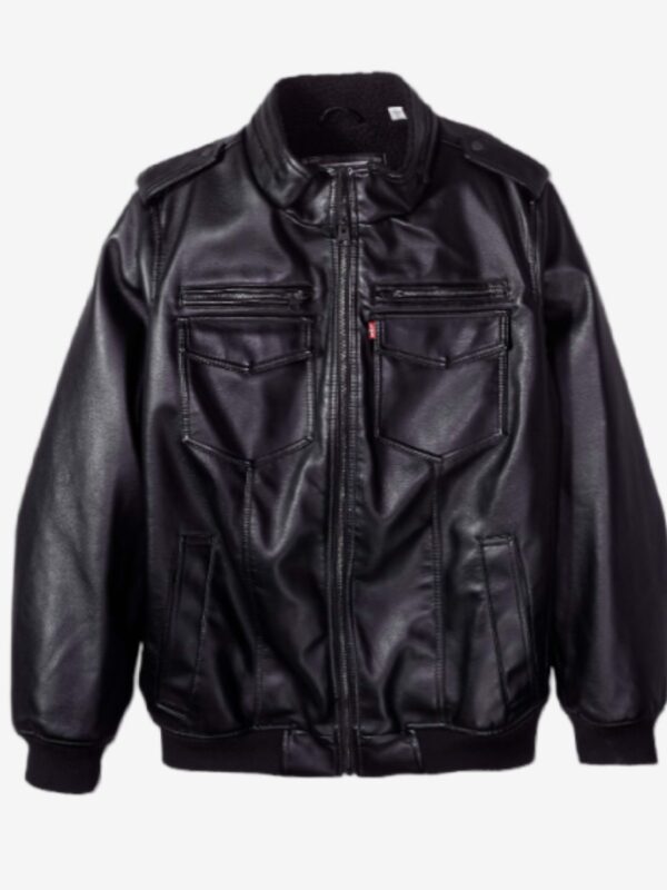 Abigail Genuine Leather Sherpa Aviator Bomber Jacket