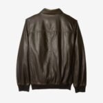 Abigail Genuine Leather Sherpa Aviator Bomber Jacket