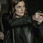 Absentia Stana Katic Black Real Leather Jacket