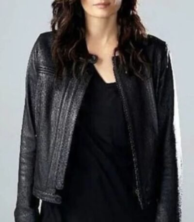 Absentia Stana Katic Black Real Leather Jacket