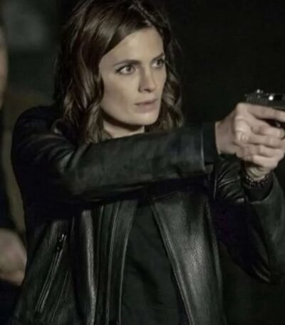 Absentia Stana Katic Black Real Leather Jacket