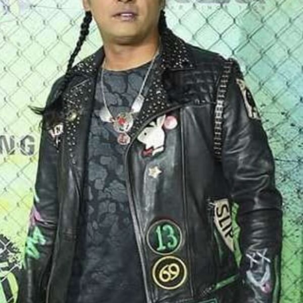 Adam Beach Suicide Squad Slipknot Biker Jacket