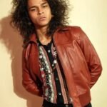 Adam Fitting In Premier Brown Bomber Jacket