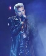 Adam Lambert American Idol PU Leather Black Long Coat