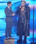 Adam Lambert American Idol PU Leather Black Long Coat