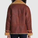 Addis-SF Sandy Vegan Shearling Moto Jacket