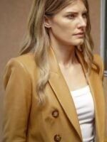 Addison Augustine Quantum Leap Brown Leather Blazer