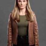 Addison Augustine Quantum Leap Brown leather Jacket