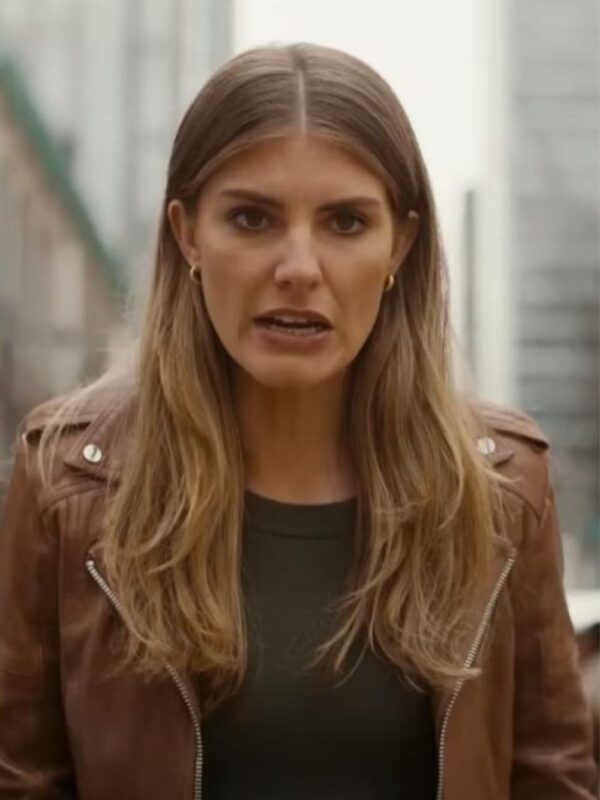 Addison Augustine Quantum Leap Brown leather Jacket