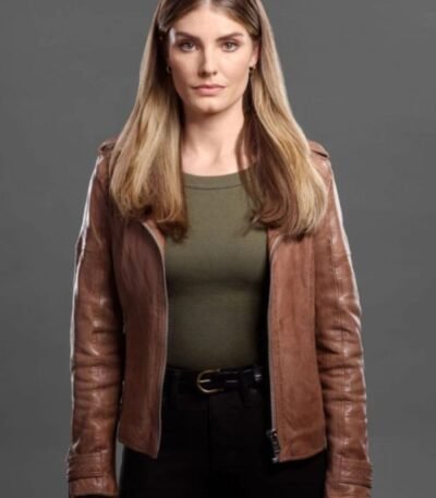 Addison Augustine Quantum Leap Brown leather Jacket