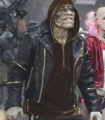 Adewale Waylon Suicide Squad Jones Killer Croc Leather Jacket
