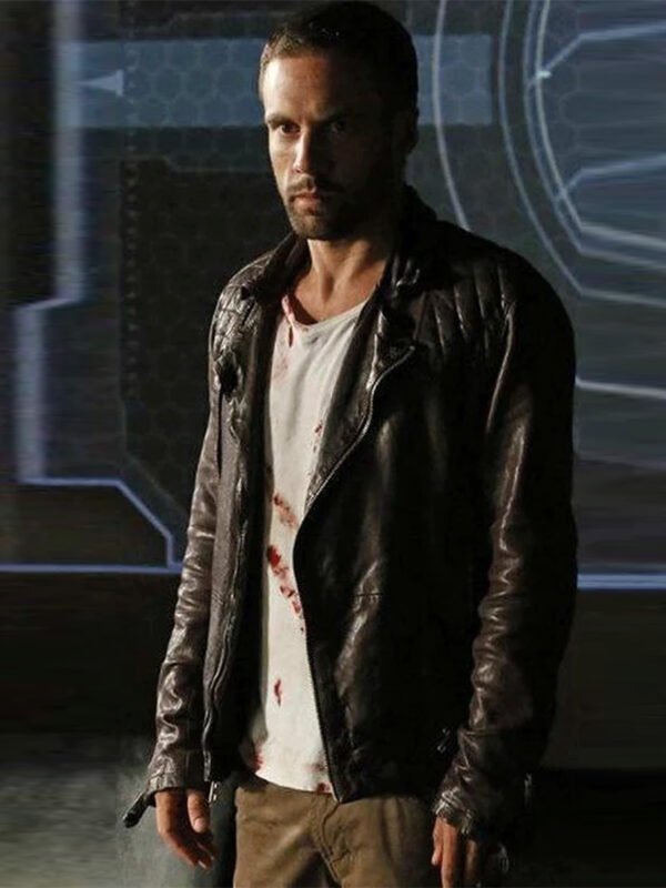 Agents of S.H.I.E.L.D S2 Lance Hunter Brown Leather Jacket
