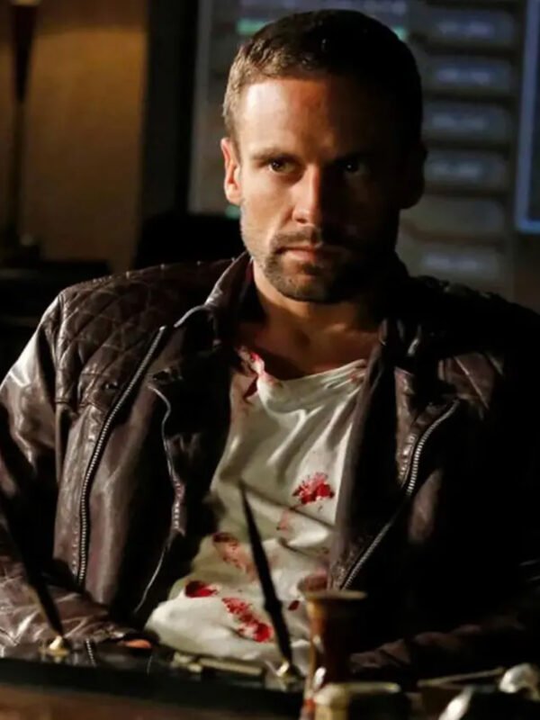 Agents of S.H.I.E.L.D S2 Lance Hunter Brown Leather Jacket