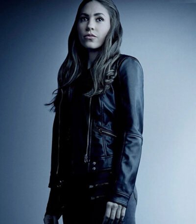 Agents of Shield Elena Yo Yo Rodriguez Black Leather Jacket
